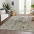3' X 5' Taupe Beige And Gray Abstract Washable Indoor Outdoor Area Rug Transitional Style - Taupe, Beige, Gray Color