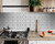 7" X 7" White And Black Sun Peel And Stick Removable Tiles