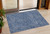 3' X 5' Navy Blue And Gray Abstract Washable Indoor Outdoor Area Rug Transitional Style - Navy Blue, Gray Color