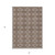 5' X 8' Brown And Beige Geometric Washable Indoor Outdoor Area Rug Transitional Style - Brown, Beige Color