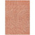 3' X 5' Salmon Gray And Ivory Polka Dot Washable Indoor Outdoor Area Rug