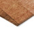 3' X 5' Orange And Copper Ombre Washable Indoor Outdoor Area Rug