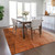 3' X 5' Orange And Copper Ombre Washable Indoor Outdoor Area Rug