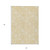 5' X 8' Yellow Wheat And Ivory Floral Washable Indoor Outdoor Area Rug
