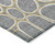5' X 8' Gray Ivory And Beige Abstract Washable Indoor Outdoor Area Rug