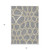 5' X 8' Gray Ivory And Beige Abstract Washable Indoor Outdoor Area Rug