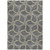 5' X 8' Charcoal And Gold Geometric Washable Indoor Outdoor Area Rug