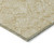 5' X 8' Gold And Beige Floral Washable Indoor Outdoor Area Rug Transitional Style - Gold, Beige Color
