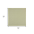 6' Ivory And Green Square Geometric Indoor Outdoor Area Rug