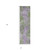 8' Runner Green and Purple Abstract Washable Non Skid Indoor Outdoor Runner Rug