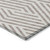 5' X 8' Taupe and Ivory Geometric Washable Non Skid Indoor Outdoor Area Rug