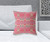 18" x 18" Red Blown Seam Paisley Indoor Outdoor Throw Pillow Decor