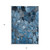 3' X 5' Blue and Gray Abstract Washable Indoor Outdoor Area Rug