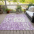 3' X 5' Lavender And Ivory Abstract Washable Indoor Outdoor Area Rug Transitional Style - Lavender, Ivory Color
