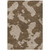 5' X 8' Brown And Beige Abstract Washable Indoor Outdoor Area Rug