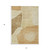 5' X 8' Beige Copper And Brown Abstract Washable Indoor Outdoor Area Rug
