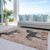 3' X 5' Rust And Charcoal Horse Washable Indoor Outdoor Area Rug