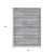 3' X 5' Gray And Silver Striped Washable Indoor Outdoor Area Rug - Gray, Silver