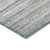 3' X 5' Gray And Silver Striped Washable Indoor Outdoor Area Rug - Gray, Silver