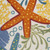 6' X 9' Blue Yellow And Orange Starfish Indoor Outdoor Area Rug