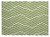 2' X 3' Lime Green and White Geometric Washable Non Skid Indoor Outdoor Area Rug - Lime Green, White