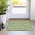2' X 3' Lime Green and White Geometric Washable Non Skid Indoor Outdoor Area Rug - Lime Green, White