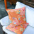Set of Two 18" Pink Botanical Indoor Outdoor Throw Pillow Cover and Insert Polyester Modern Style