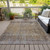 3' X 5' Brown And Ivory Abstract Washable Indoor Outdoor Area Rug - Brown, Ivory