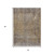 3' X 5' Brown And Ivory Abstract Washable Indoor Outdoor Area Rug - Brown, Ivory