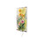 30" Green Pink White And Yellow Solid Wood Wildflowers Garden Stake