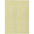 3' X 5' Yellow And Ivory Geometric Washable Indoor Outdoor Area Rug - Yellow, Ivory