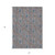 5' X 8' Brown And Blue Floral Washable Indoor Outdoor Area Rug