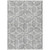 3' X 5' Gray And Ivory Geometric Washable Indoor Outdoor Area Rug Modern Style - Gray, Ivory Color