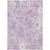 5' X 8' Lavender Purple And Lilac Floral Washable Indoor Outdoor Area Rug