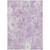 5' X 8' Lavender Purple And Lilac Floral Washable Indoor Outdoor Area Rug