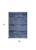 4' X 6' Denim Blue And Navy Blue Abstract Indoor Outdoor Area Rug
