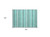2' X 3' Turquoise Striped Washable Indoor Outdoor Area Rug