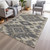 3' X 5' Beige And Gray Tribal Washable Indoor Outdoor Area Rug