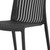 Set of Two Black Heavy Duty Plastic Outdoor Stacking Accent Chairs