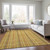 5' X 8' Gold And Copper Striped Washable Indoor Outdoor Area Rug