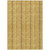 5' X 8' Gold And Copper Striped Washable Indoor Outdoor Area Rug