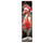 36" Black And Pink Solid Wood Christmas Flamingo Porch Sign
