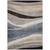 3' X 5' Blue Brown And Beige Abstract Washable Indoor Outdoor Area Rug