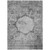 3' X 5' Gray Charcoal And Silver Oriental Washable Indoor Outdoor Area Rug - Gray, Charcoal, Silver