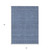 5' X 8' Navy Blue And Ivory Geometric Washable Indoor Outdoor Area Rug Transitional Style - Navy Blue, Ivory Color