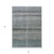 5' X 8' Teal Blue Light Blue And Gray Striped Washable Indoor Outdoor Area Rug