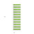 2' X 8' Lime Green and White Striped Washable Indoor Outdoor Runner Rug