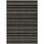 5' X 8' Black And Taupe Striped Washable Indoor Outdoor Area Rug