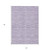 5' X 8' Plum And Purple Striped Washable Indoor Outdoor Area Rug