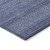 3' X 5' Navy Blue Striped Washable Non Skid Indoor Outdoor Area Rug